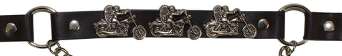 Motorcycle Angel Boot Chains — alternate view 2, Hasbro Leather