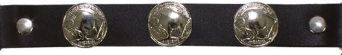 Buffalo Nickel Boot Chain — alternate view 2, Hasbro Leather