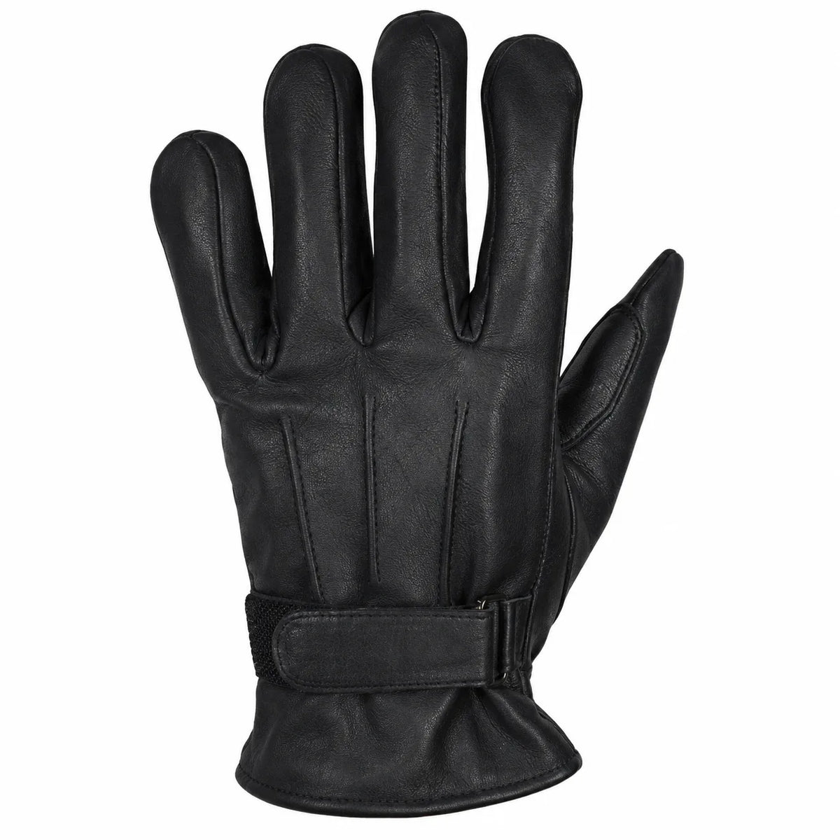 Iron Butterfly — Women's Black Naked Leather Motorcycle Riding Gloves