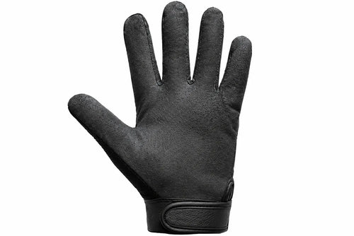 Bone Grip Black Skeleton Fingerless Motorcycle Gloves