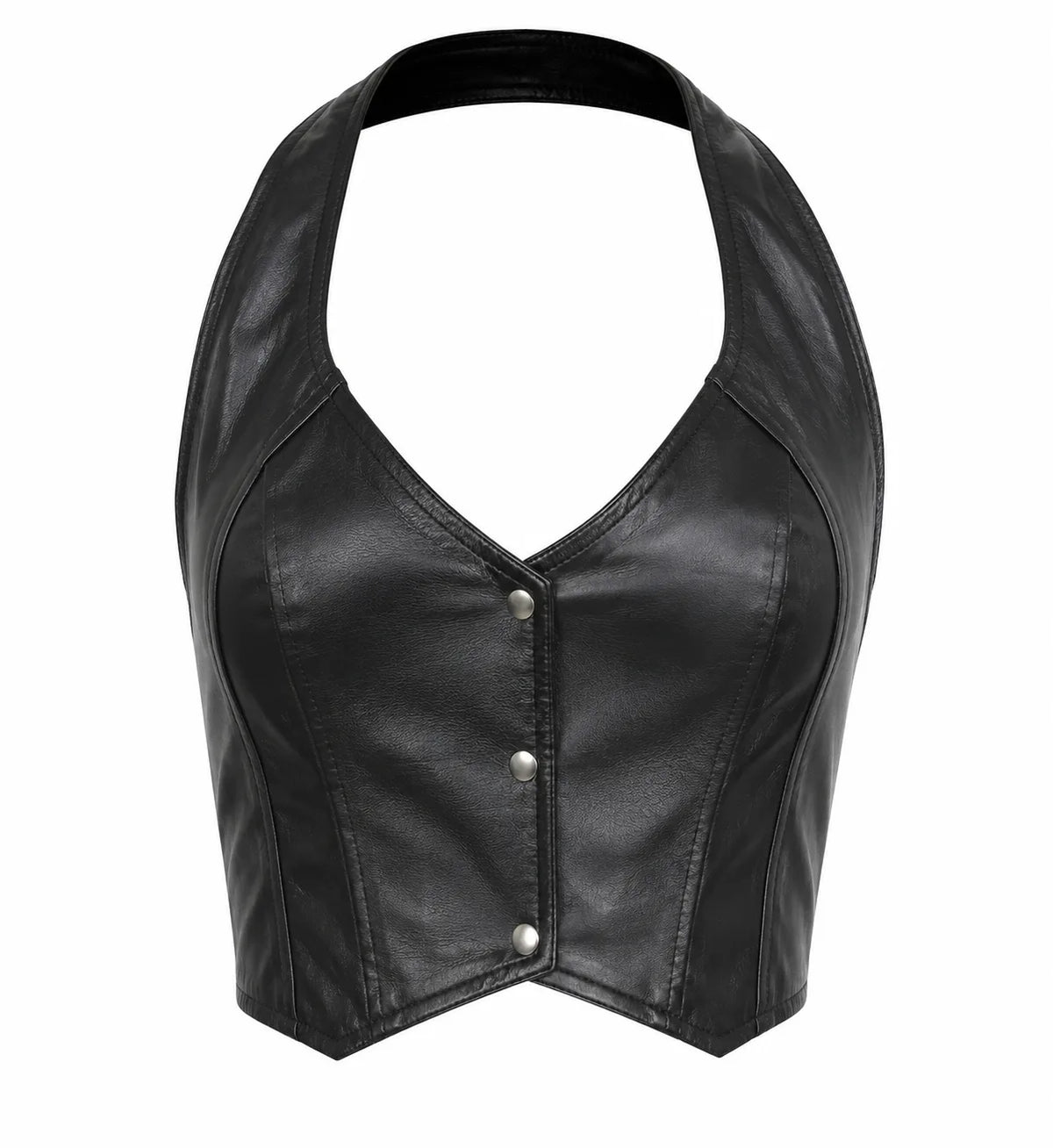 HASBRO Women's Halter Top with buttons
