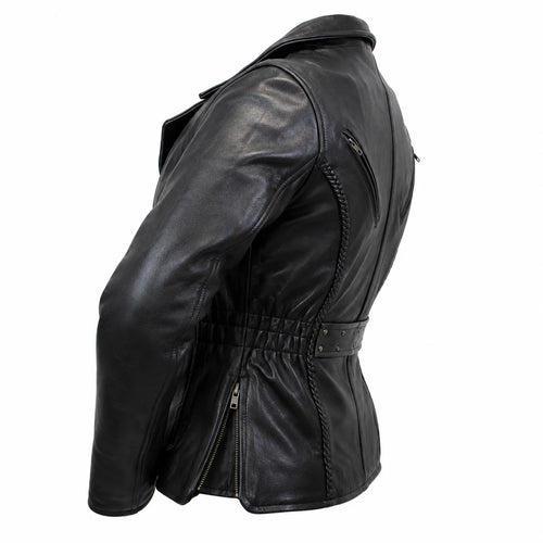 The Muse — Women's Classic Genuine Leather Motorcycle Jacket