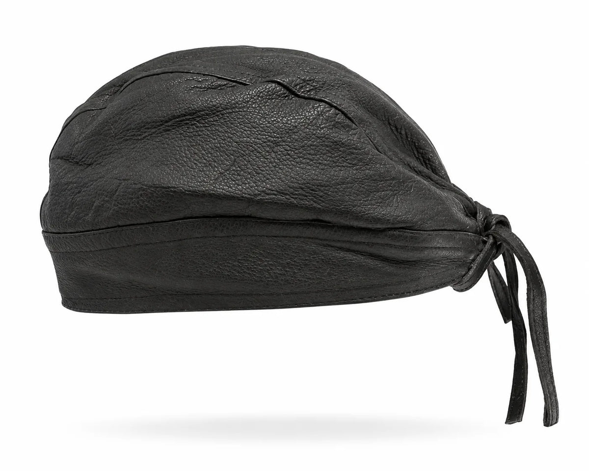 Midnight Road Leather Skull Cap
