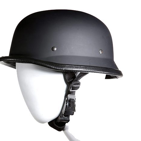 Flat Black German With Adjustable Chin Strap — alternate view 2, Hasbro Leather