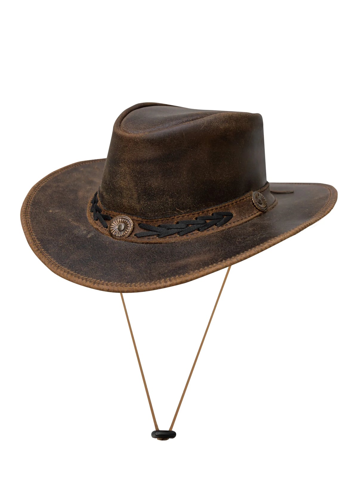 Brown Range Premium Leather Western Cowboy Hat