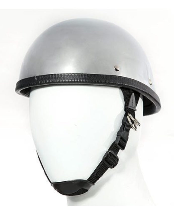 Chrome Eagle Bowl — Mirror-Finish Novelty Motorcycle Helmet