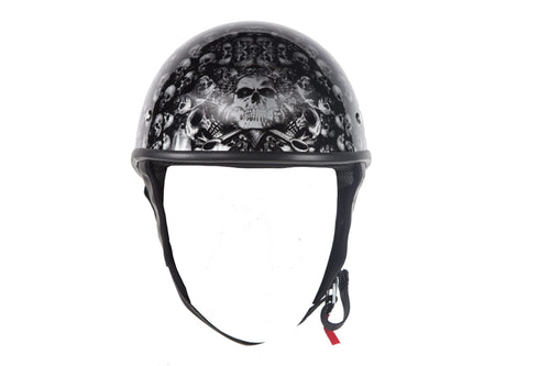 Low Profile Skull Graphic; DOT Approved — alternate view 2, Hasbro Leather