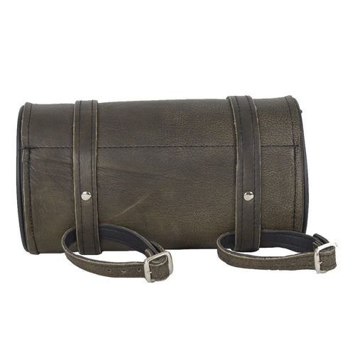 Dark Brown Leather Motorcycle Tool Bag — alternate view 2, Hasbro Leather