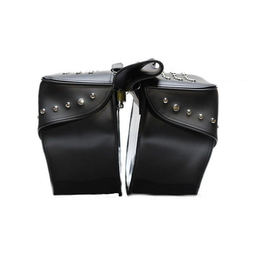 PVC Motorcycle Saddlebag With Studs — alternate view 2, Hasbro Leather