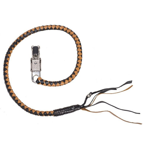 Black & Brown Get Back Whip For Motorcycles — Accessories, Hasbro Leather