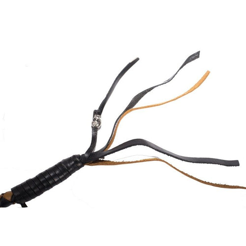 Black & Brown Get Back Whip For Motorcycles — alternate view 2, Hasbro Leather