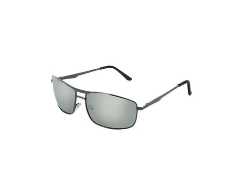 BluWater Polarized Navigator 3 Grey Mirror eyewear from Hasbro Leather