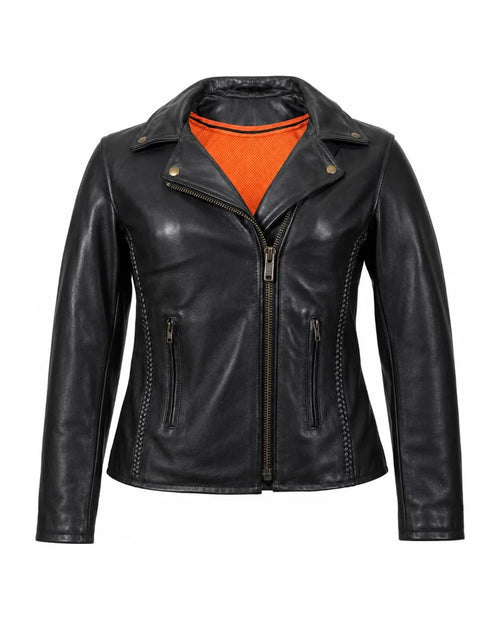 The Muse — Women's Classic Genuine Leather Motorcycle Jacket