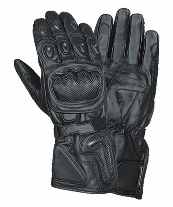 Carbon Fiber Leather Motorcycle Racing Gloves HI441 — Racing Gloves, Hasbro Leather