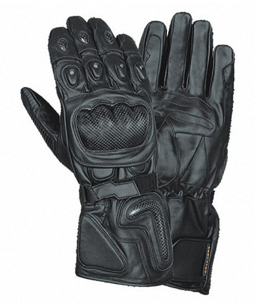 Carbon Fiber Leather Motorcycle Racing Gloves HI441 — Racing Gloves, Hasbro Leather