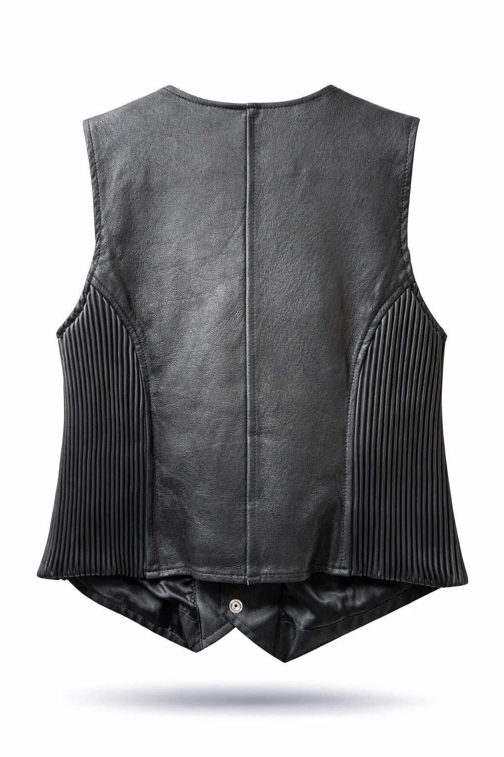 Buffalo Jane — Women's Classic Black Genuine Leather Biker Vest