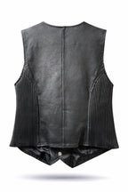 Buffalo Jane — Women's Classic Black Genuine Leather Biker Vest