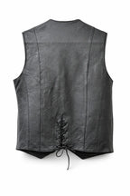 True Grit — Women's Classic Black Leather Club Vest