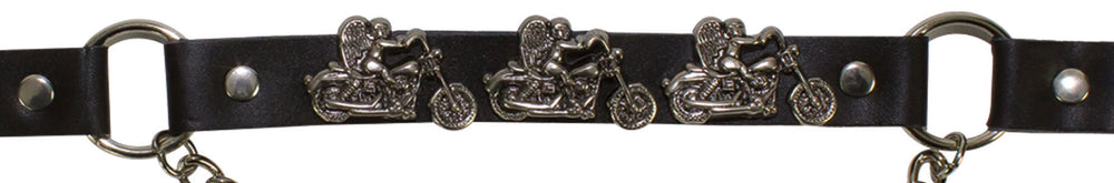Motorcycle Angel Boot Chains — alternate view 2, Hasbro Leather