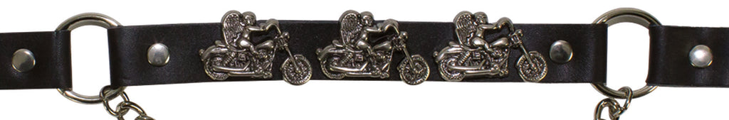 Motorcycle Angel Boot Chains — alternate view 2, Hasbro Leather