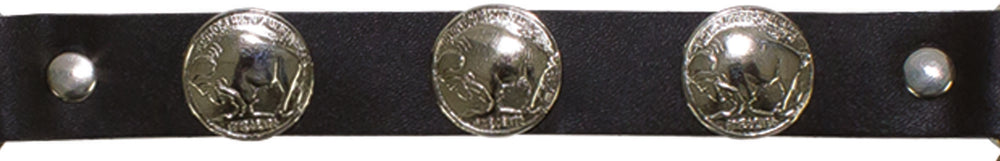 Buffalo Nickel Boot Chain — alternate view 2, Hasbro Leather