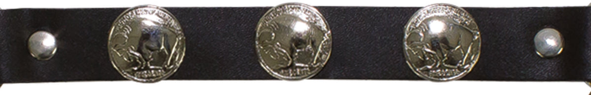 Buffalo Nickel Boot Chain — alternate view 2, Hasbro Leather