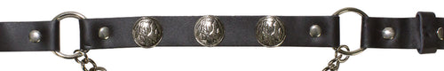 Indian Head Nickel Boot Chain — alternate view 2, Hasbro Leather