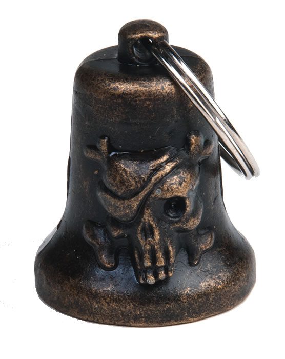 Bad to the Bone — Skull Motorcycle Guardian Bell
