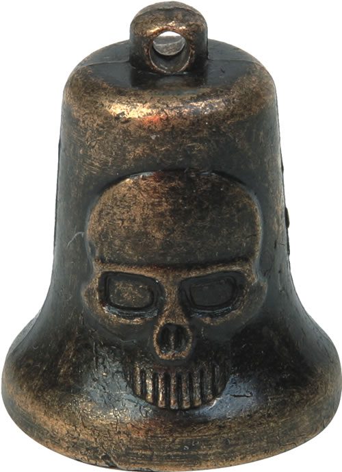 Skeleton Head Motorcycle Bell — Bells, Hasbro Leather