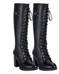 Women’s Midnight Rider Knee-High Lace-Up Boots — Women's Boots, Hasbro Leather
