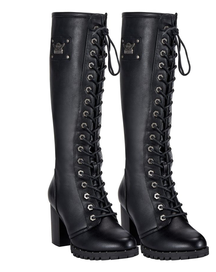 Women's Midnight Rider Knee-High Lace-Up Boots