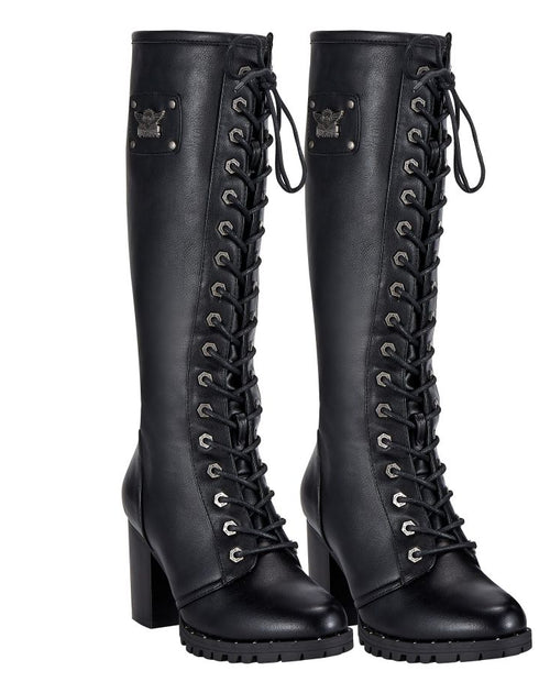 Women’s Midnight Rider Knee-High Lace-Up Boots — Women's Boots, Hasbro Leather