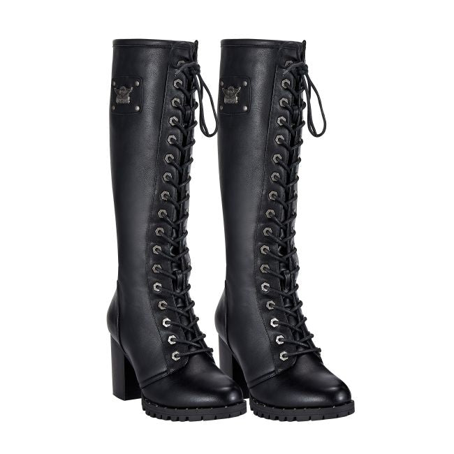 Women's Midnight Rider Knee-High Lace-Up Boots