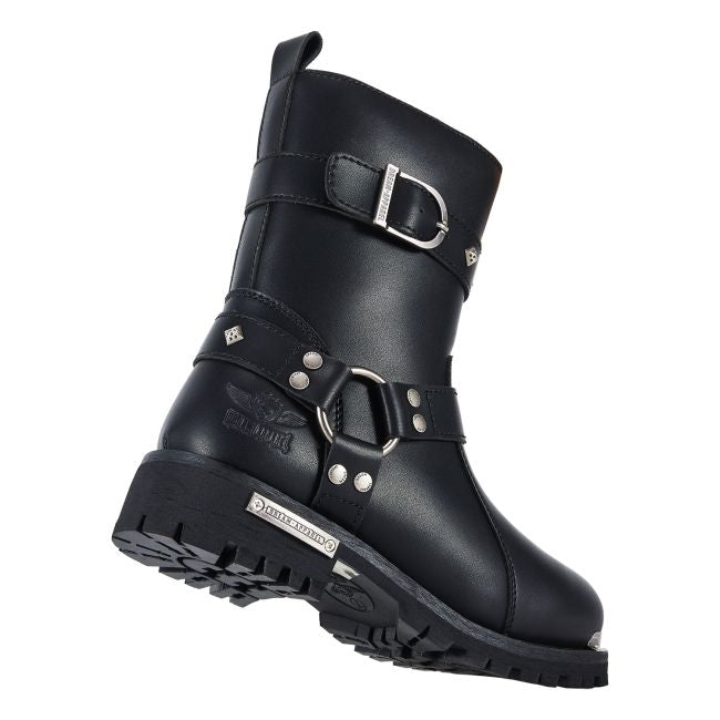 Women's Studded Harness Motorcycle Boots