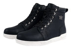 Men's Biker Boots with Ankle Straps &amp; Ring — White