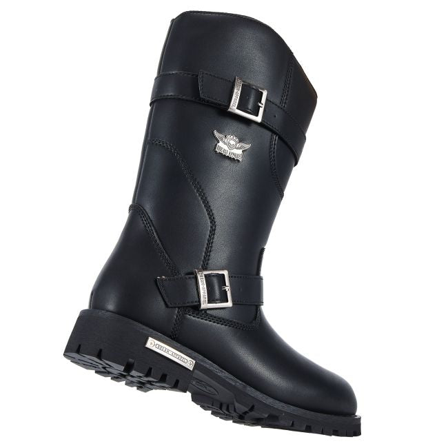 Men's Classic Motorcycle Biker Boots — Black