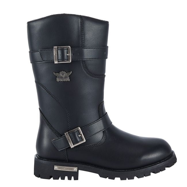 Men's Classic Motorcycle Biker Boots — Black