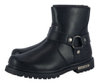 Men's Motorcycle Biker Boots — Classic Black