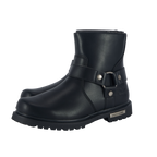 Men's Motorcycle Biker Boots — Classic Black