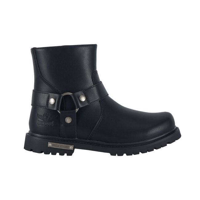 Men's Motorcycle Biker Boots — Classic Black