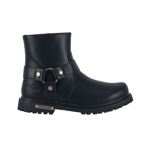 Men's Motorcycle Biker Boots — Classic Black