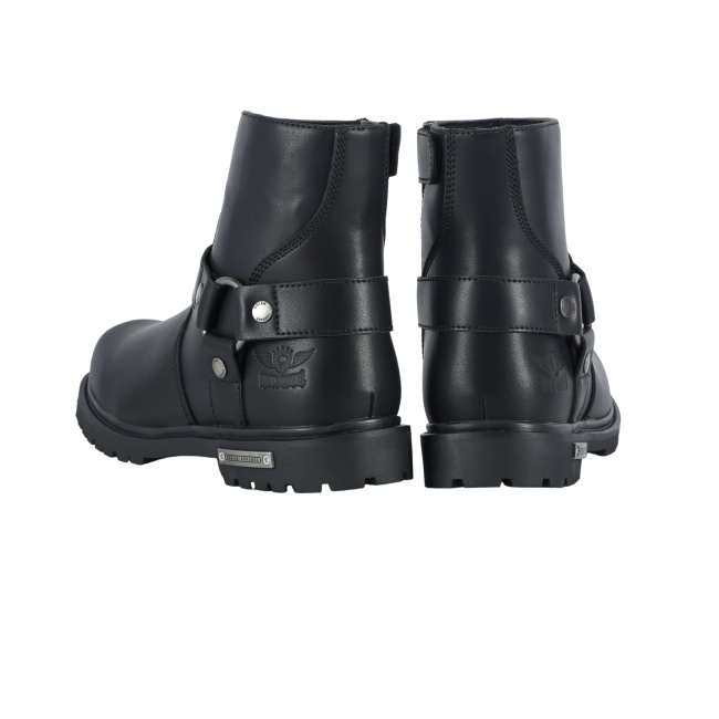 Men's Motorcycle Biker Boots — Classic Black