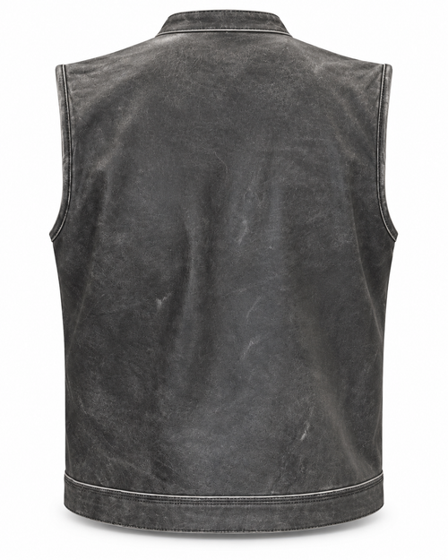 Grey Club Vest distressed