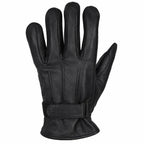 Iron Butterfly — Women's Black Naked Leather Motorcycle Riding Gloves