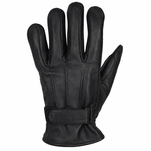 Iron Butterfly — Women's Black Naked Leather Motorcycle Riding Gloves
