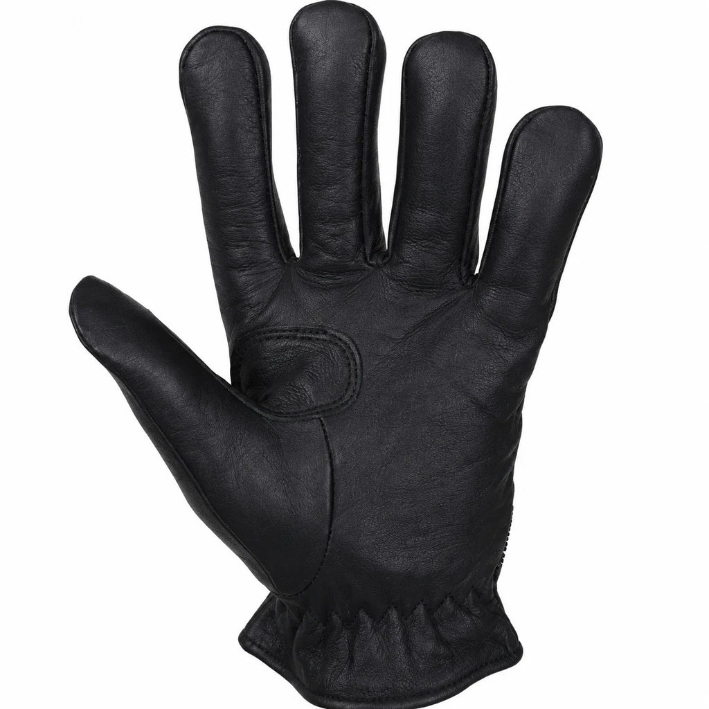 Iron Butterfly — Women's Black Naked Leather Motorcycle Riding Gloves