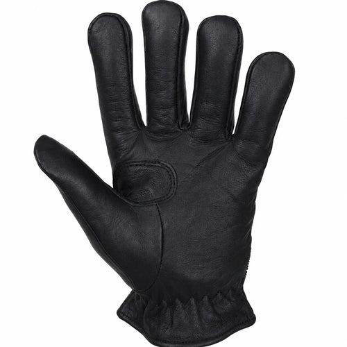 Iron Butterfly — Women's Black Naked Leather Motorcycle Riding Gloves
