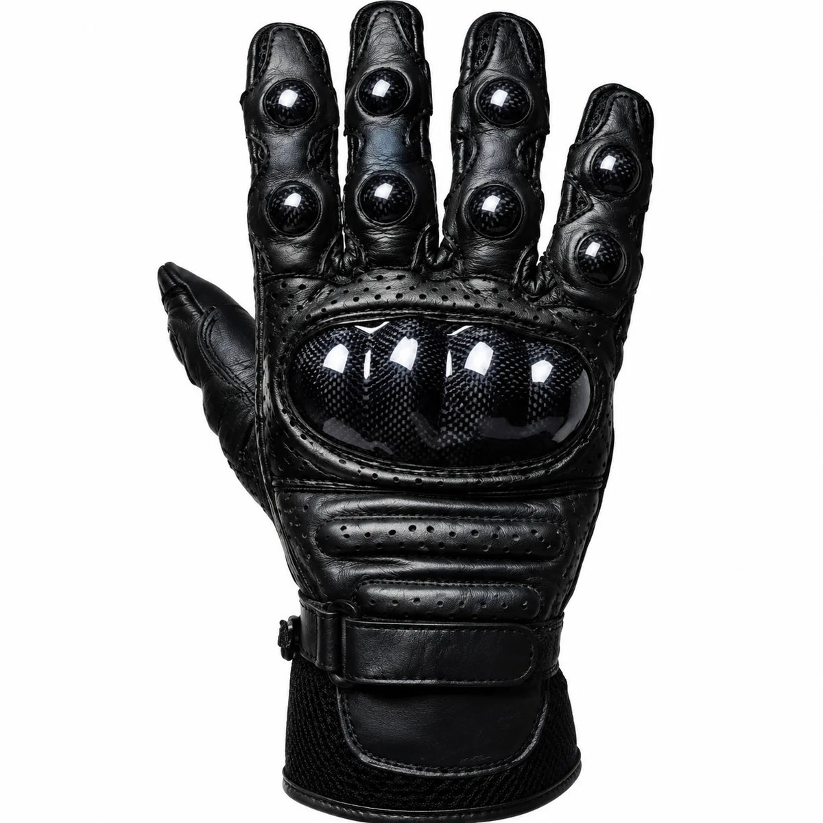 Men's Top-Quality Genuine Leather Motorcycle Riding Gloves