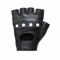 Summer Rider — Fingerless Genuine Leather Motorcycle Riding Gloves GL2008-11