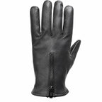 The Torque — Genuine Leather Motorcycle Driving Gloves With Zip Closure